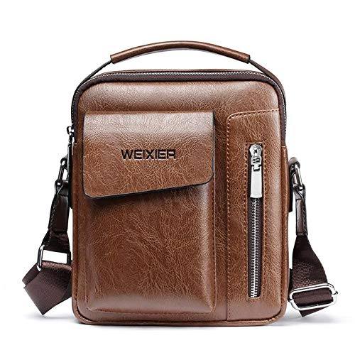 men's leather handbags small