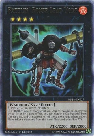 Yu-Gi-Oh! - Battlin' Boxer Lead Yoke (MP14-EN027) - Mega Pack 2014 - 1st Edition - Rare