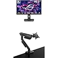 ASUS ROG Strix 27” 1440P OLED Gaming Monitor (XG27AQDMG) ROG Ergo Monitor Arm (AAS01)
