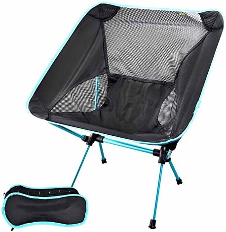 Camping Chair Folding Lightweight Heavy Duty Camping Backpacking Chairs with Carry Bag Compact Beach Chair for for Hiker Camp Beach Outdoor 300 lb Capacity 7075 Aluminum Alloy Frame