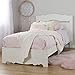 South Shore Lily Rose Bed & Headboard Set, Twin 3-inch, White Wash