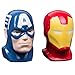 Marvel Avengers Captain America and Iron Man Ceramic Salt and Pepper Shakers