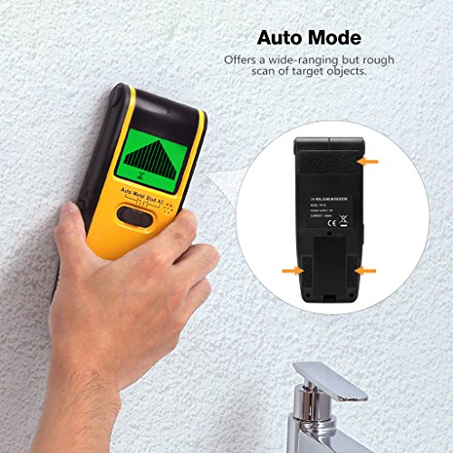 URCERI Stud Finder Wall Scanner 3-in 1 Metal AC Wires Wood Detector with Backlit LCD Screen Display and Beeping Sound Alert - Thumbnail 5