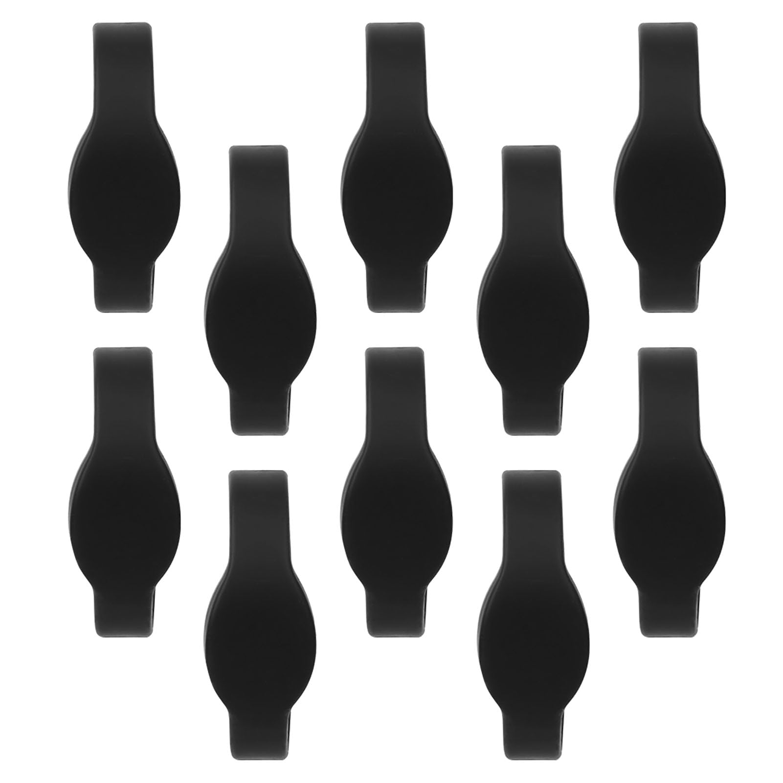 10pcs 125Khz, Waterproof ID Card for Swimming Pool Sauna RoomYellow Pools, Hot Tubs & Supplies Wristband Silicone Bracelet IP68 (Black)