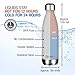 MIRA 25 Oz Stainless Steel Vacuum Insulated Water Bottle - Double Walled Cola Shape Thermos - 24 Hours Cold, 12 Hours Hot - Reusable Metal Water Bottle - Leak-Proof Sports Flask - Blue