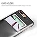 iPhone 8 Plus Leather Card Case - SOWOKO Slim iPhone 7 Plus Wallet Case, Credit Card Slots ID Holder Protective Phone Cover for Apple iPhone 8 Plus (2017) / iPhone 7 Plus (2016) - Black