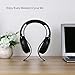 Tranesca Acrylic Headphone (Headset) Stand/Headphone Holder/Headphone Hanger for wide variety sizes of headphones - Black (Not for extra large headphones, headphone not included)