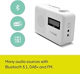 Pure Elan One2 Portable DAB+/FM Radio with Bluetooth 5.1 Cotton White view 3