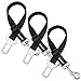 OMorc Dog Seat Belt, [3 Pack] Dog Harness Pet Car Vehicle Seatbelt Pet Safety Leash Leads for Dogs/Cats, Nylon Fabric Material, 19-27 Inch Adjustable - Black