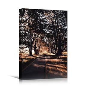 signwin Canvas Wall Art Autumn Dramatic Forest Landscape...