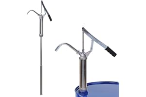 HY-SPEED Lever Action Barrel Pump, 5 to 55 Gallon Drum pump, Heavy Duty Barrel Hand Pump with Telescoping Suction Tube, Perfect for Transferring Heating Oil, Motor Oil, Transmission Fluid
