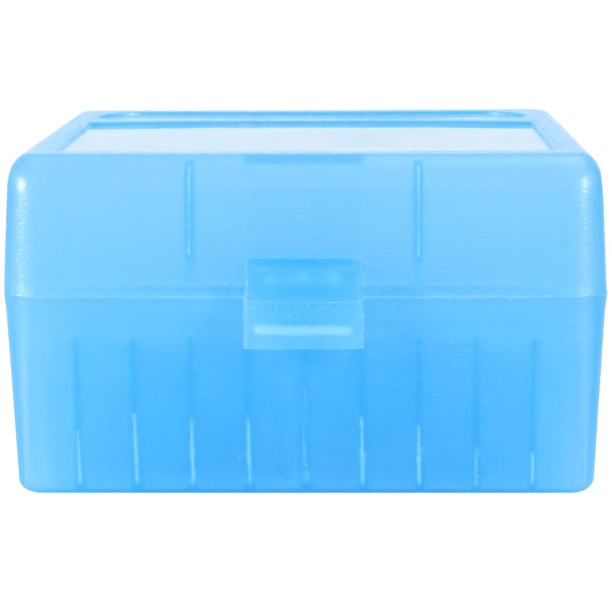 Prothens 100 round Flip-Top Rifle Ammo Box Plastic Stackable and Lockable Ammo Storage Can Bullet Case Designed for Rifle or Shotgun Ammo Storage (100, 4.72" L 4.72" W)