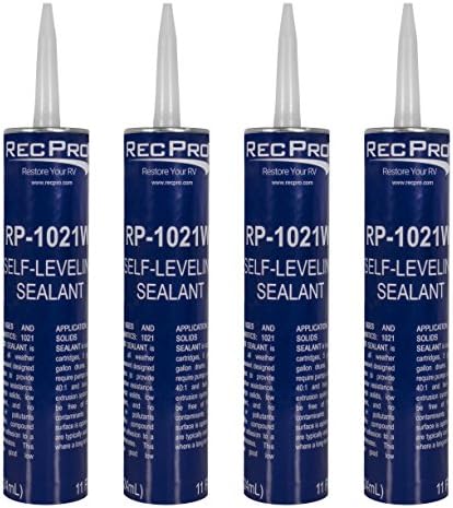 4 Pack of Alpha Systems 1021 Self-Leveling RV Sealant