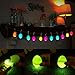 iBaseToy Glow in the Dark Easter Eggs for Easter Games, Glow Easter Eggs, Easter Decorations for Easter Party, easter toys for Boys and Girls, Glowing Plastic Easter Eggs Easter Egg Hunt-12PCS