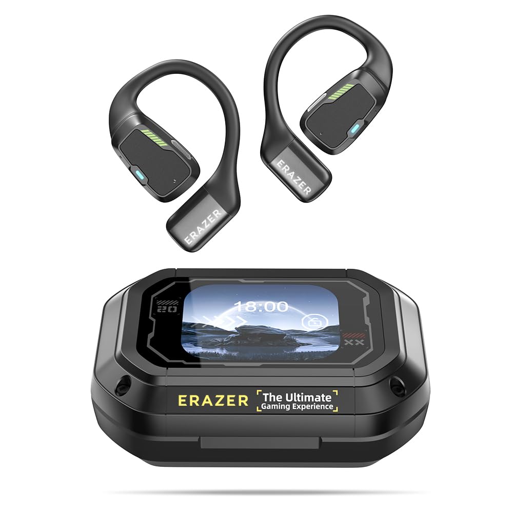 ERAZER XP6 AI Headphones Open Free Wireless Bluetooth AI Translator Earbuds Bluetooth Earphones for Listening to Music & Calling, Support 135 Languages Bluetooth Translation & Meeting Summary