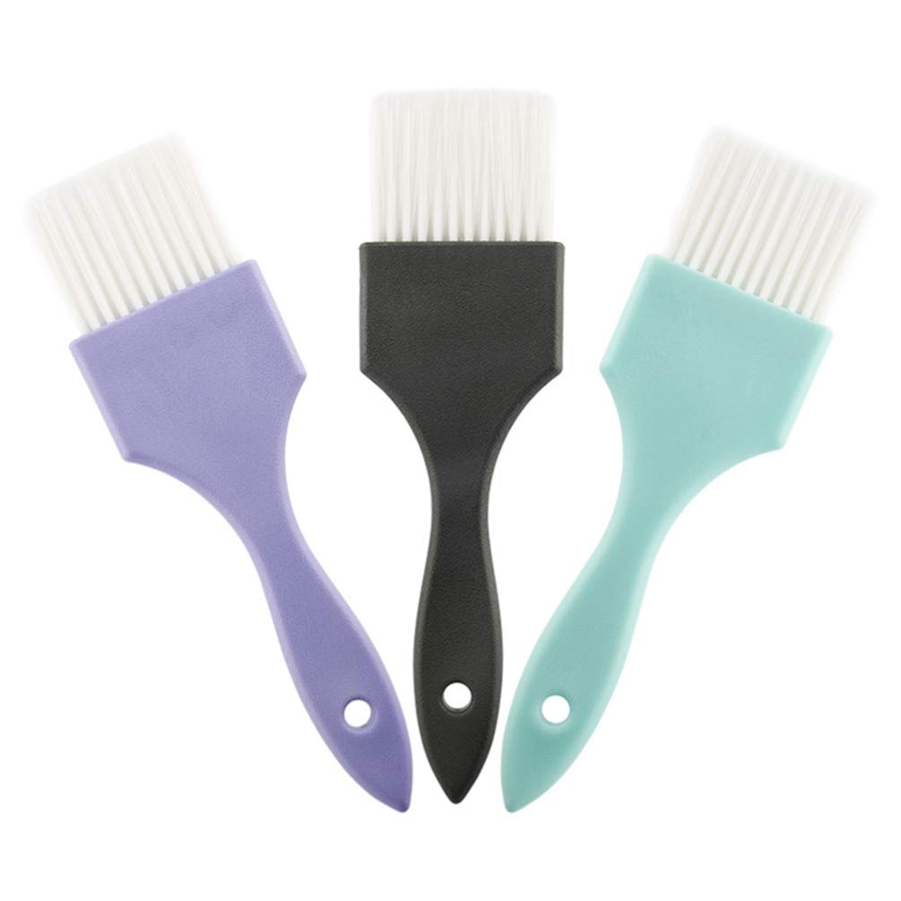 3pcs Hair Dye Color Brush Set Color Highlight Tint Combs Professional Salon Hair Balayage Coloring Tool for Home Shop
