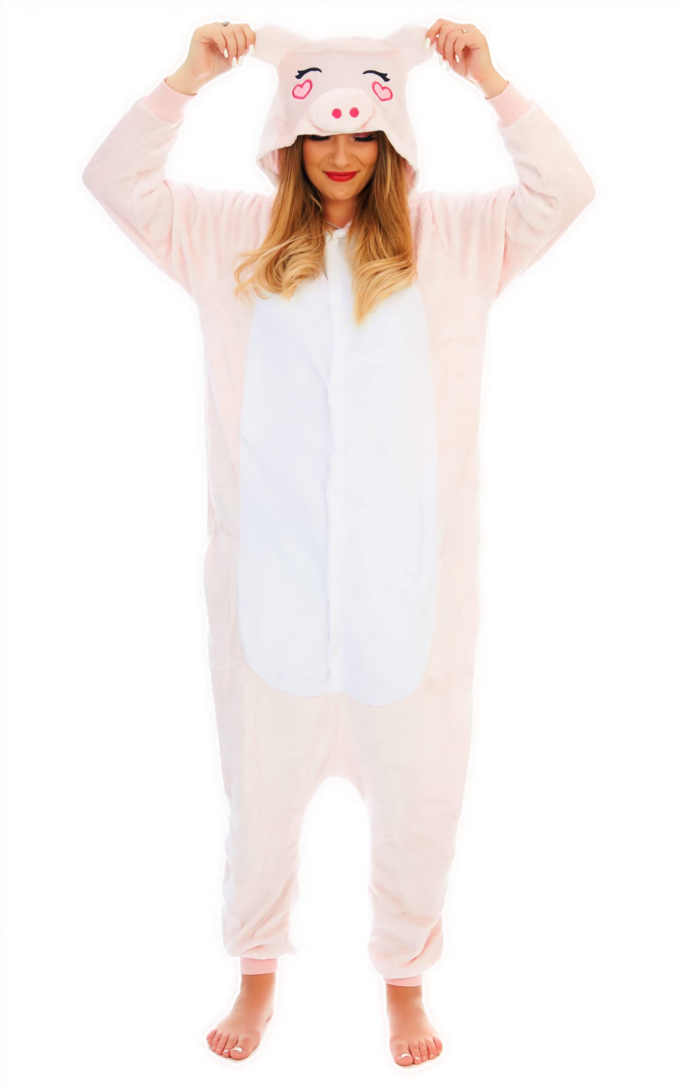 Everglamour Bodysuit Onesie/Body Suit, Pink, Large