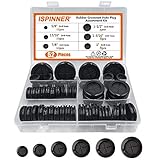 ISPINNER 52pcs 6 Sizes Rubber Grommet, Double Sided