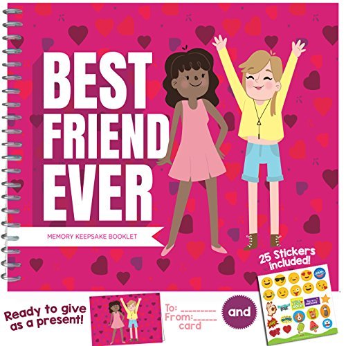 BEST FRIEND GIFTS - Recognition Award for Being an Awesome Best Friend. Funny & Unique Booklet for Your Bestie with Stickers and Matching Card Included!