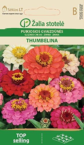 Seklos LT Zinnia THUMBELINA Seed - 100 Seeds