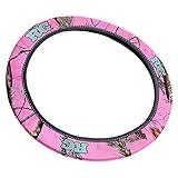 Realtree Girl Pink Neoprene Steering Wheel Cover (Realtree Pink APC Camo, Sold Individually)