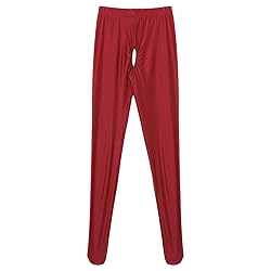 TiaoBug Womens Glossy Oil Yoga Pants Tights