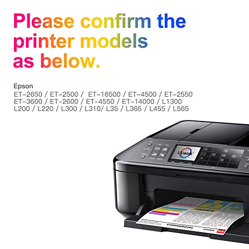 Uniwork Compatible Refill Ink Bottle Replacement for Epson 774 664 T774