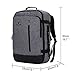 Hynes Eagle Carry on Backpack 38L Large Travel Backpack for Women Flight Approved Weekender Bag Laptop Backpack Men 15 inches Black Grey