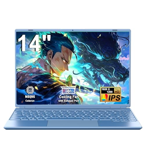 Ordinateur Portable 14'' Celeron N5095 (jusqu'à 2,9 GHz) 8Go RAM 256Go SSD