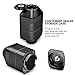 Easy Grinder Electric Spice Herb Grinder and Dispenser with Replacement Blades 2.5g Storage Chamber, Adjustable Magnetic Swing Tip, Rechargeable Battery, USB cord, and Cleaning Brush Black