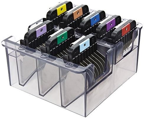 Wahl Wahl Stainless Steel Color Coded Cutting Guides 8 With Caddy Fits Detachable Blades