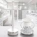 Creative Scents Mirror Damask Countertop Towel Stand, Fingertip Towels Holder- Free Standing Rack, (Gray & White)