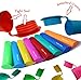Silicone Ice Pop Maker Tube Molds, Set of 10, Assorted Colors