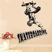 cvccatg Most Cool Skateboard Sports Man Art Wall Sticker Decals Mural Hollow Out Design Wallpaper Vinyl Boy Room Home Decoration