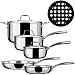 Duxtop Whole-Clad Tri-Ply Stainless Steel Induction Ready Premium Cookware 9-Pc Set
