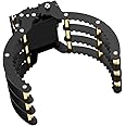 Robotic Claw Full Metal Wave Edge Clamp Robot Hand Gripper Grabber, 1LB Max Grab Weight & 0-9in Open Range High Torque Robotic Arm Replace Claw Robot DIY, Mechanical Claw with Servo