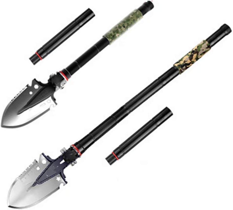 WEIFAN Multi-Functional Folding Shovel - Edealing Multitool Portable Compact Tactical Spade for Outdoor Camping Backpacking Fishing Hunting