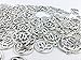 YYaaloa Pack of 50 Lovely Round 20mm Lotus Flower Charms Pendants DIY Antique Charms Pendant (50 Lotus silver)