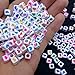 Amaney 400Pcs 6x6mm White Acrylic Colorful Heart sheap Cube Beads Mixed Colors Square Shape Loose Beads for Jewelry Making