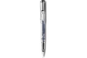 LAMY Transparent Vista Fountain Pen with Medium Nib and Blue Ink (L12M)
