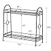 2-Tier Metal Plant Stand Flower Pot Holder for Indoor Outdoor Decor, 33 1/2 x 13 1/2 x 32 5/16 in.(LxDxH)