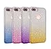 Auroralove iPhone 6 Plus/6s Plus 5.5 Inch 3 in 1 TPU Gradient Soft Slim Transparent Shockproof Aromor Rubberized Silicone Case for iPhone 6 Plus/6s Plus-Silver Pink