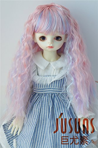 JD402 8-9' SD Fairly Sobazu Highlight synthetic mohair doll wigs 21-23CM 1/3 BJD doll accessories