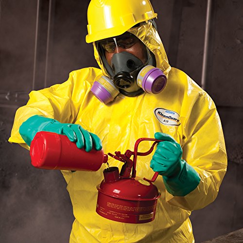 Kleenguard A70 Chemical Spray Protection Coveralls (09816) Suit, Hooded, Zip Front, Elastic Wrists & Ankles, 3XL, Yellow, 12 Garments/Case - Thumbnail 3
