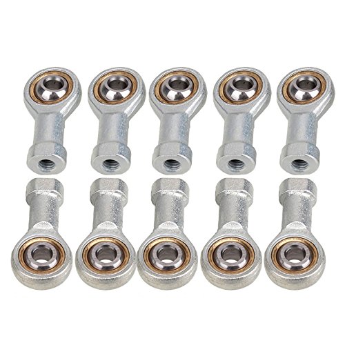 Buy Hrph 10pcs 6mm Male Left Hand Female Thread Radial Ball Bearing Rod End Joint Bearing SIL6T