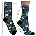 BRIGHT STAR Women's Fun and Colorful Holiday Crew Sock 4 Pair (Halloween#1)