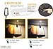 Easy CLIP ON READING LIGHT, BOOK LIGHT & BED LIGHT for reading in Bed or Desk. RECHARGEABLE, EYE-CARE Protection, 20 HOUR use, 2 Modes, 4 LED. Good for Music stand, kids, WARM TRAVEL LIGHT & CAMPING