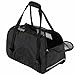 PETTOM Soft-Sided Pet Carrier for Dogs Collapsible Cats Travel Bag Under Seat Airline Approved Tote Fleece Pet Mats Included Escape Proof- M Black