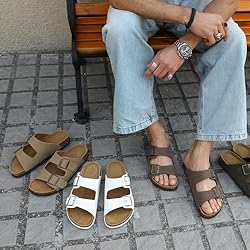 Unisex Cork Footbed Sandals with PU Leather