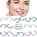 Nose Hoop Rings,18G 16pcs Stainless Steel Body Jewelry Piercing Nose Ring Hoop,Nose Studs Rings. (B: 16Pcs (18G 10mm Outer Diameter))
